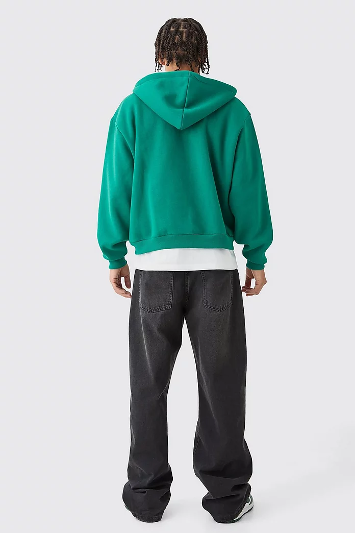 Oversized Boxy Zip Through 13 Graphic Hoodie | boohooMAN USA Oversized Boxy Zip Through 13 Graphic Hoodie | boohooMAN USA